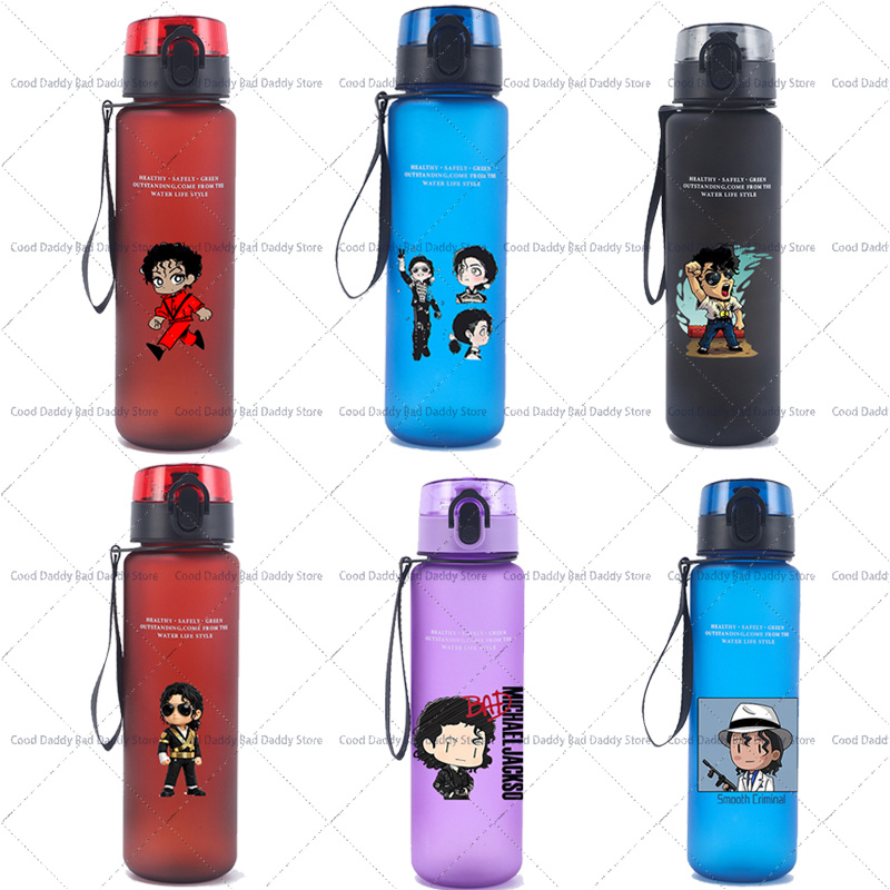 Vinyl Figure Blank - Cartoon Figure Michael Jackson Print Waterbottle