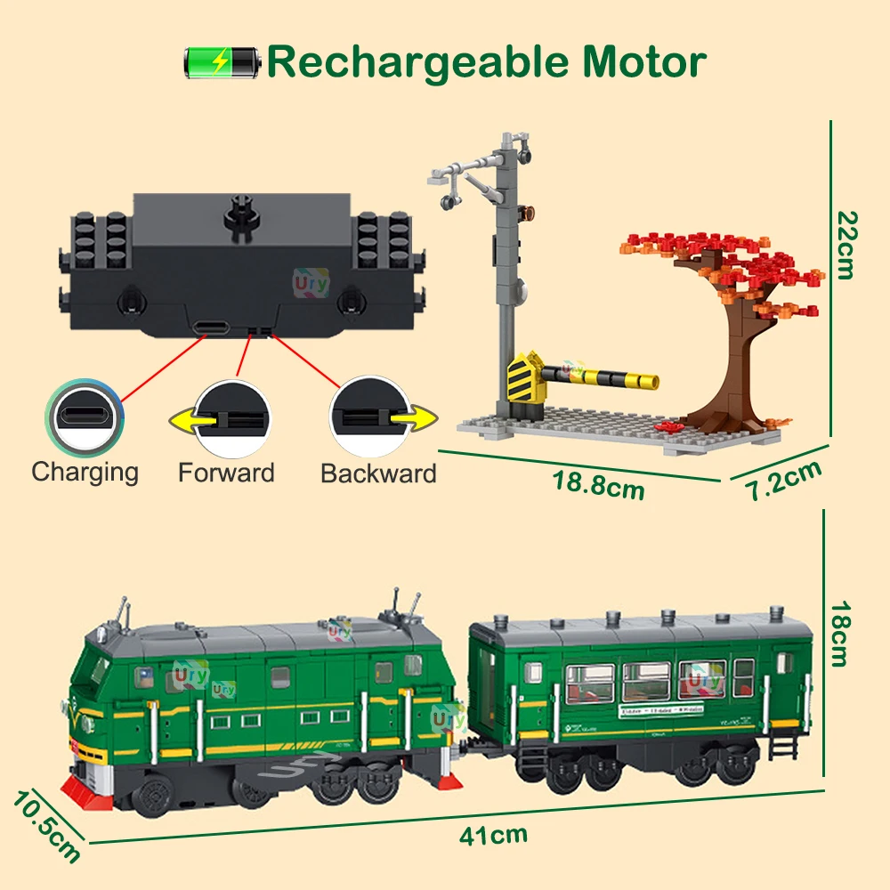 Technical Retro Green Steam Tr - đánh giá và giá Lego Set City