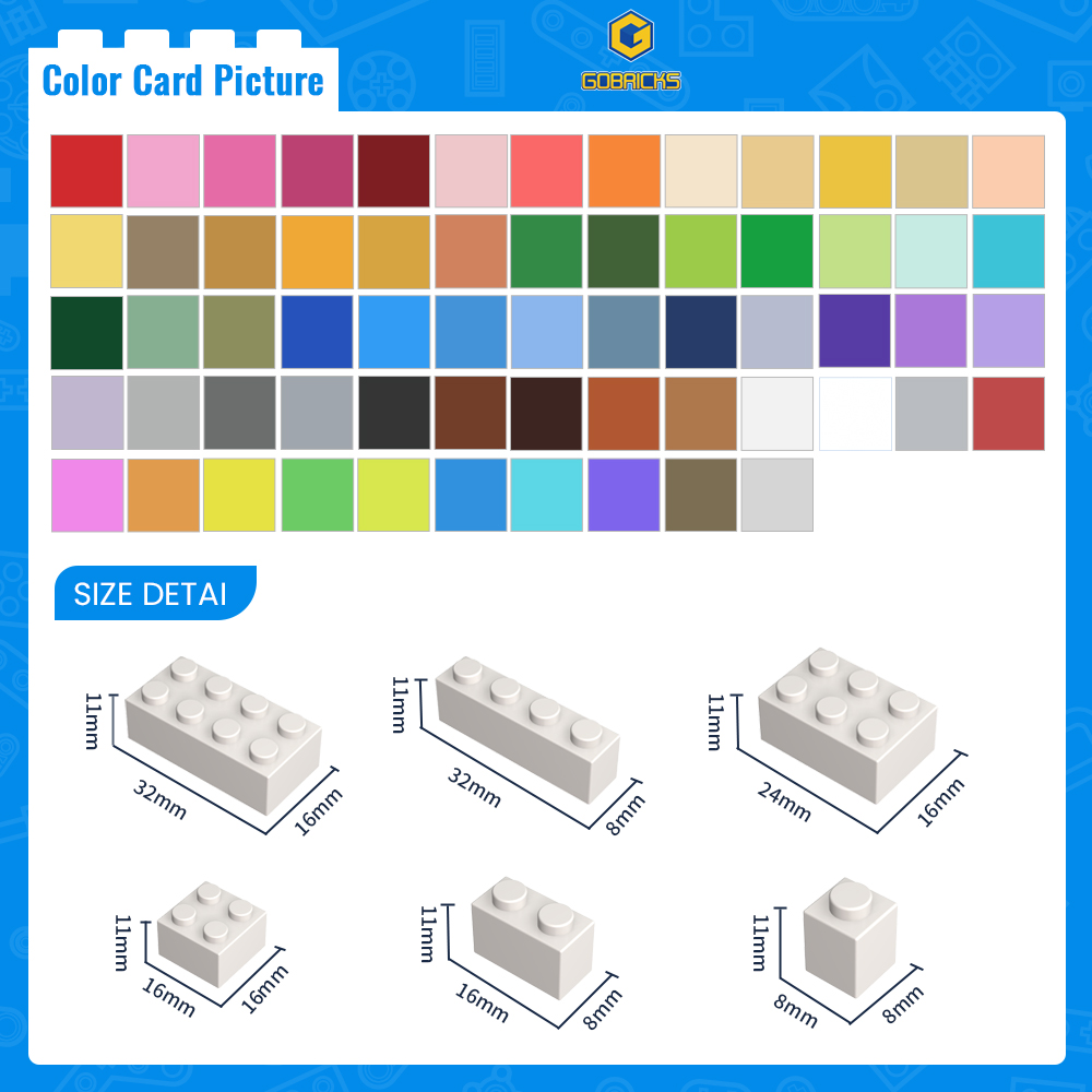 Gobricks 10 Chiếc Mộc Viên Gạc - đánh giá và giá Lego Set Creator