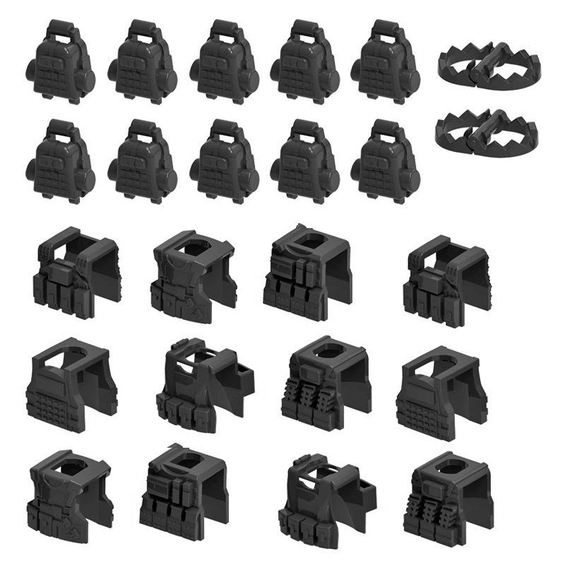 MOC Military Armor Tactical Ve - đánh giá và giá Lego Minifigure Holder